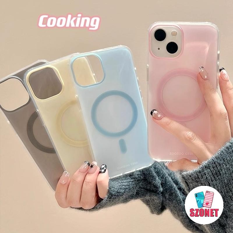 Frosted Frosted Magneticไร้สายชาร์จนุ่มกันกระแทกเคสโทรศัพท์สําหรับiPhone 16 15 14 13 12 11 Pro Max 16Plus XS XR X 8 7 6 6S Plus + SE 2020 Anti-Fallฝาครอบโทรศัพท์