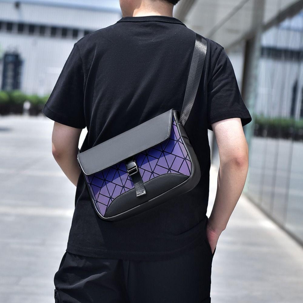 Confianza Messenger Bag, กระเป๋าสะพายชายลายตารางกันน้ํา, กระเป๋าใบเล็กเคลือบหรูหรากระเป๋าสะพายข้าง
