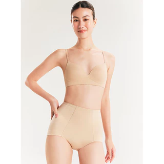 Sabina Wear and Go กางเกงในกระชับสัดส่วนเอวสูงปานกลาง Light Support รหัส SGY1101CD - สีเนื้อเข้ม