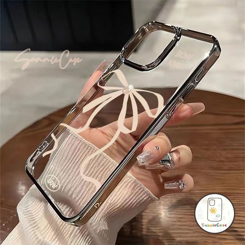 การ์ตูน หวาน เคส iphone 15 13 14 12 11 Pro Max เคส iPhone 11 7 Plus XR X X Max iPhone 8 14 7 15 Plus SE แฟชั่น Bow เคส