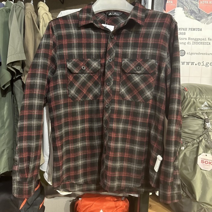 KEMEJA EIGER 1989 เสื้อเชิ้ตผู้ชาย LONG FLANNEL ROCRTRAIL NEU 2.0 เสื้อ LS