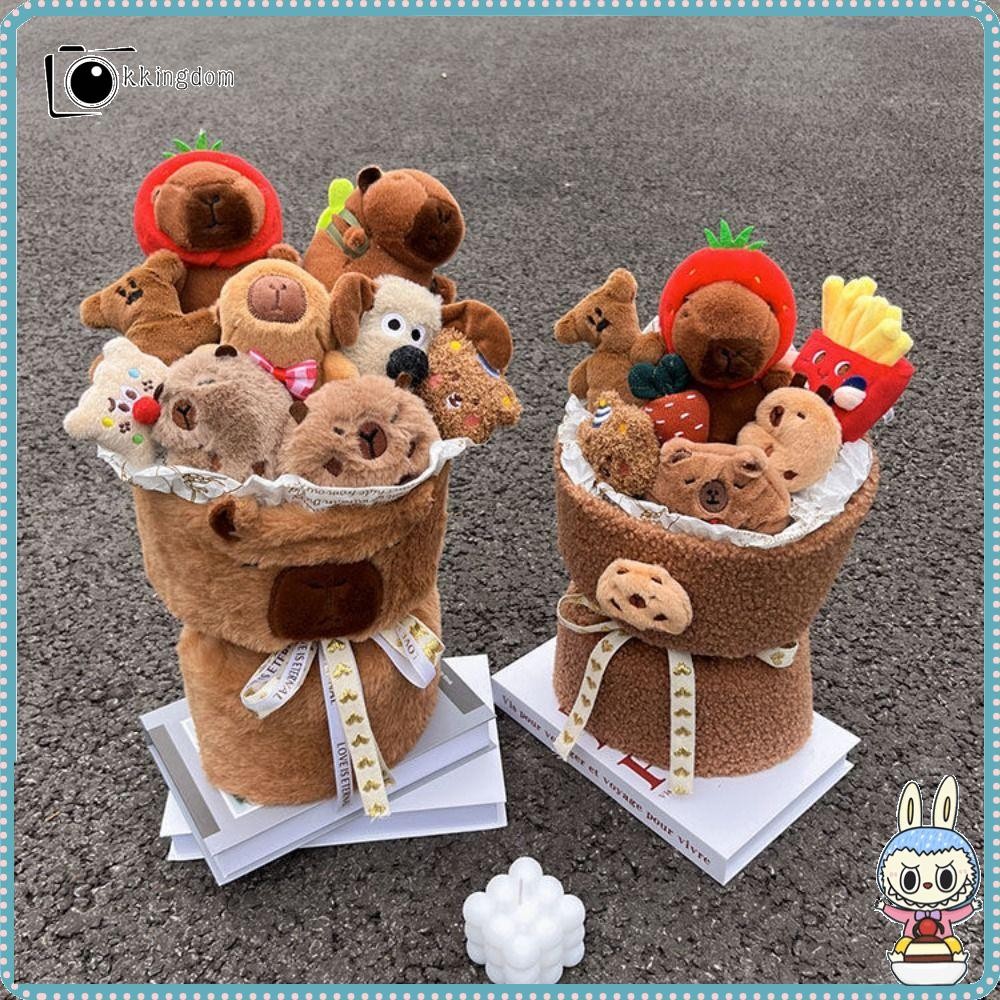 Kkingdom Capybara ตุ๊กตาช่อ, ของเล่นตุ๊กตาการ์ตูน Loopy, ขายร้อนกํามะหยี่น่ารัก Kawaii ของขวัญวันเกิดวันวาเลนไทน์