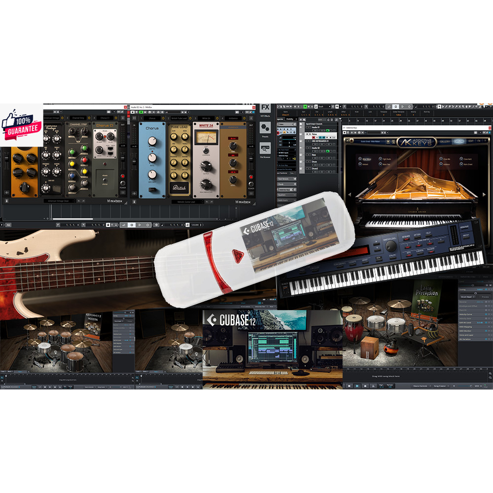 ทำเพลงง่ายๆด้วย Cubase 12 Pro พร้อมปลั๊กอิน กลอง .เท/เyearยโน/คีย์อร์ด /และสุดยอดเอฟเฟ็ค Mixbox วีดี