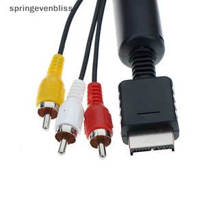 Springevenbliss สายวิดีโอเสียง AV สายสายไฟสําหรับระบบคอนโซล play station Springevenbliss