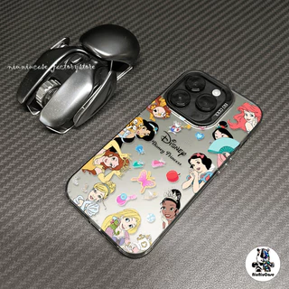 เคสไอโฟน11 เจ้าหญิงแบบเต็มหน้าจอ For IPhone 11 13 12 7Plus 14 15 11 Pro MAX 8 7 Plus X XR XS SE เคส หรูหราป้องกันการตก