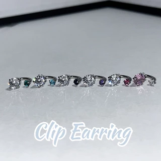 ต่างหูเรขาคณิต Rhinestone โลหะผสมความงามสําหรับผู้หญิง