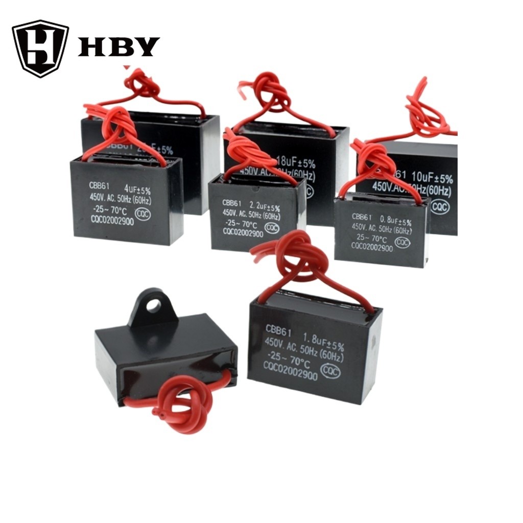 Cbb61 450V 0.8UF 1UF 1.2UF 1.5UF 1.8UF 2UF 2.2UF 2.5UF 2.7UF 3UF 3.5UF 4UF 4.5UF 5UF 6UF 7UF 8UF 10U
