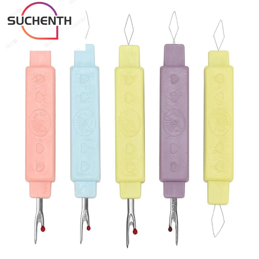 SUCHENCHEN เย็บตะเข็บ Ripper, 2in1 พลาสติกจับด้ายลบ, เย็บปักถักร้อย Cross DIY อุปกรณ์ Unpicker