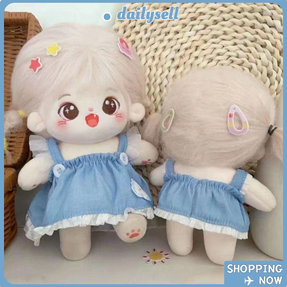 Daily Princess Jeans Dress, Cute Accessories Doll เสื้อผ้าน่ารัก, ตุ๊กตาไอดอล EXO 20cm Cotton Doll/ตุ๊กตาไอดอลEXO