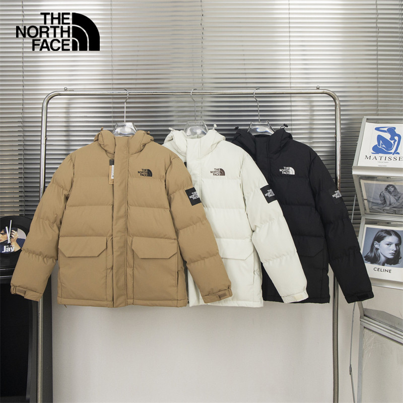 โลโก้ปัก The North Face 100% Original ผ้าฝ้ายเบาะเสื้อผ้าลงเสื้อแจ็คเก็ตฤดูหนาวเสื้อแจ็คเก็ตสําหรับชาย Unisex เสื้อคู่เสื้อแจ็คเก็ต