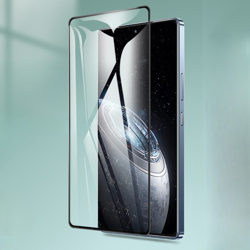 21d กระจกนิรภัยสําหรับ INFINIX GT 20 Pro / GT 30 Pro Black Edge Clear Screen Protector สําหรับ INFIN