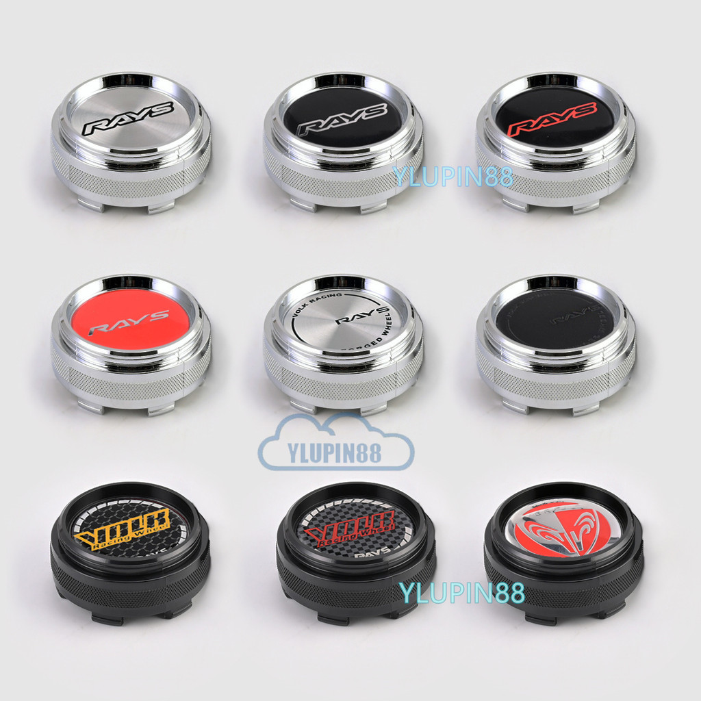 4 ชิ้น Racing RAYS Volk CE28 TE37 RE30 ZE40 ล้อขอบกีฬา ... ฝาครอบดุมล้อรถยนต์ ฝาครอบขอบ