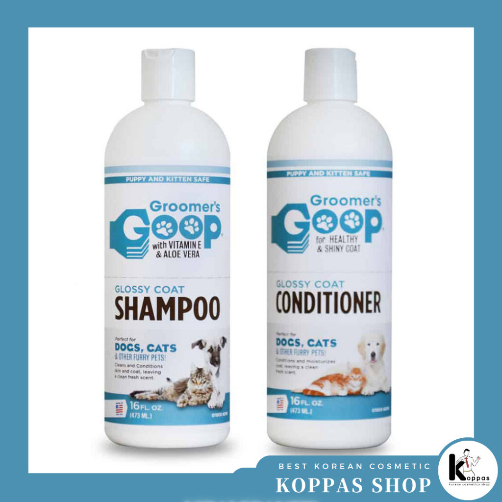 [GROOMERS Goop] Shine Shampoo and Conditioner for Dogs and Cats (100ml) Split Packs