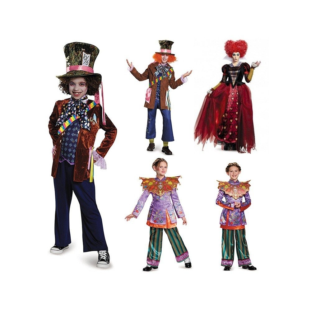 ฮาโลวีน Alice in Wonderland Dark Mad Hat Mr. Craftsman กระโปรงราชินีแห่งหัวใจชุดราชาแห่งความมืด