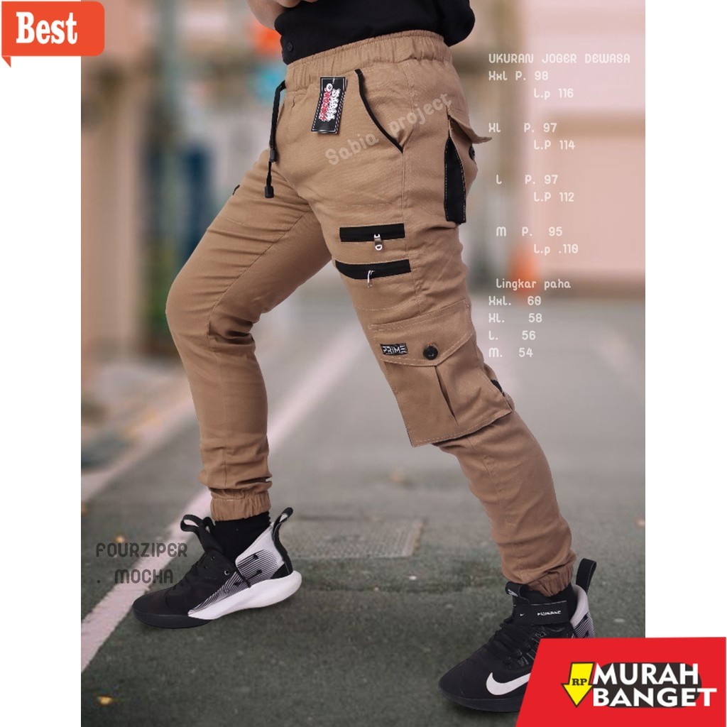 กางเกงคาร์โก้ขายาวผู้ชาย (จัดส่งตามจุด) LATEST MENS JOGGER PANTS - CARGO JOGGER PANTS - CHINO JOGGER