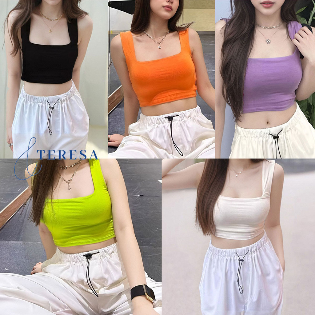 เสื้อยืดทรงสวยสำหรับสาวๆ แบบเอวสูง