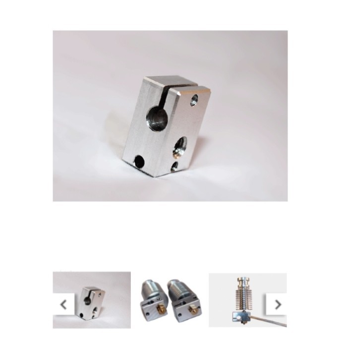 DP99 3D เครื่องพิมพ์ความร้อนบล็อก / บล็อกความร้อน E3D V6 สําหรับ PT100 Sensor E3D-V6