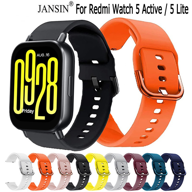 สายซิลิโคนสําหรับ Xiaomi Redmi Watch 5 Active 5 Lite สายคล้องคอสําหรับ Redmi Watch 5 Lite สมาร์ทวอท์ช