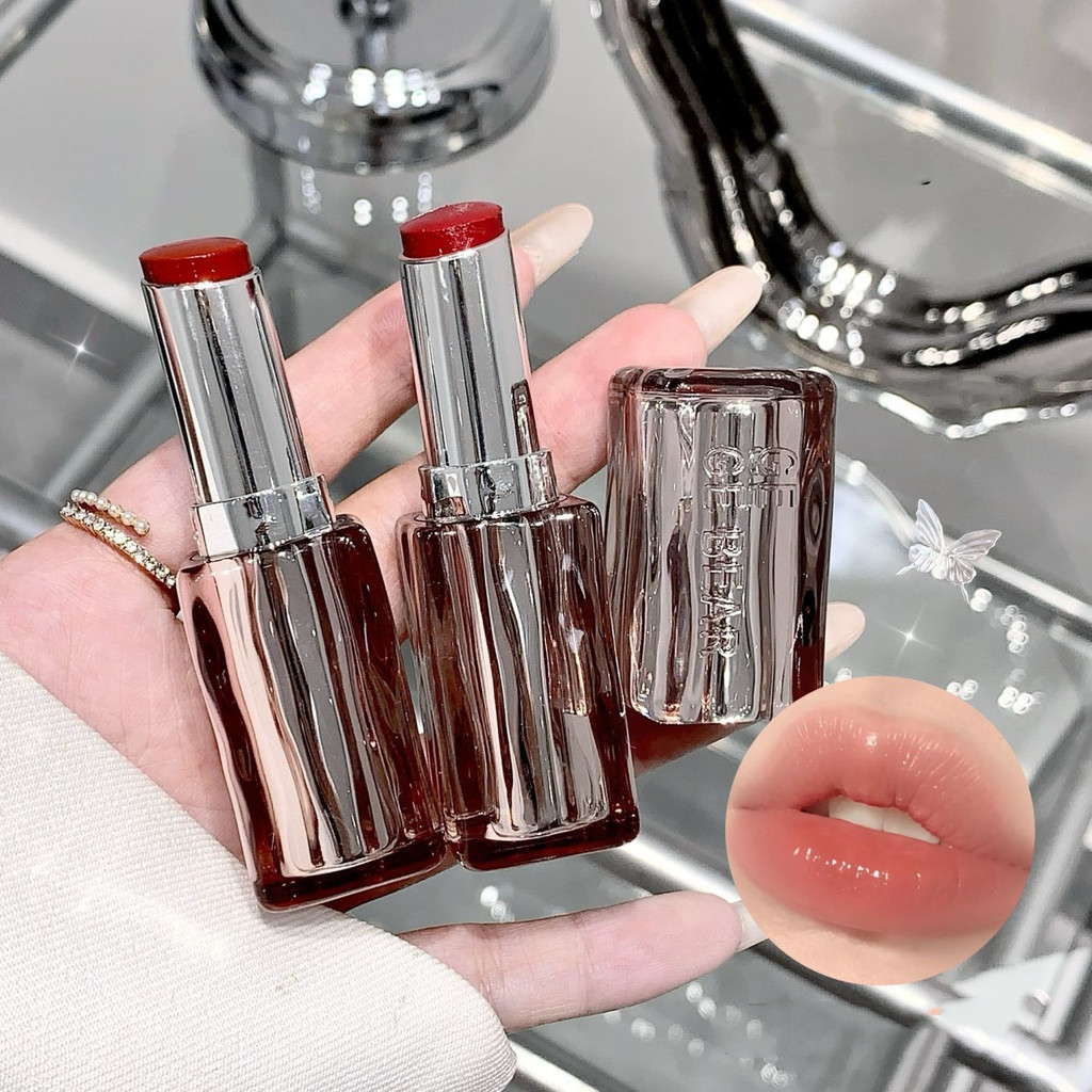 Gege Bear Water Gloss Lip Glaze Mirror Glass Student Moisturizing Lipstick ลิปกลอส