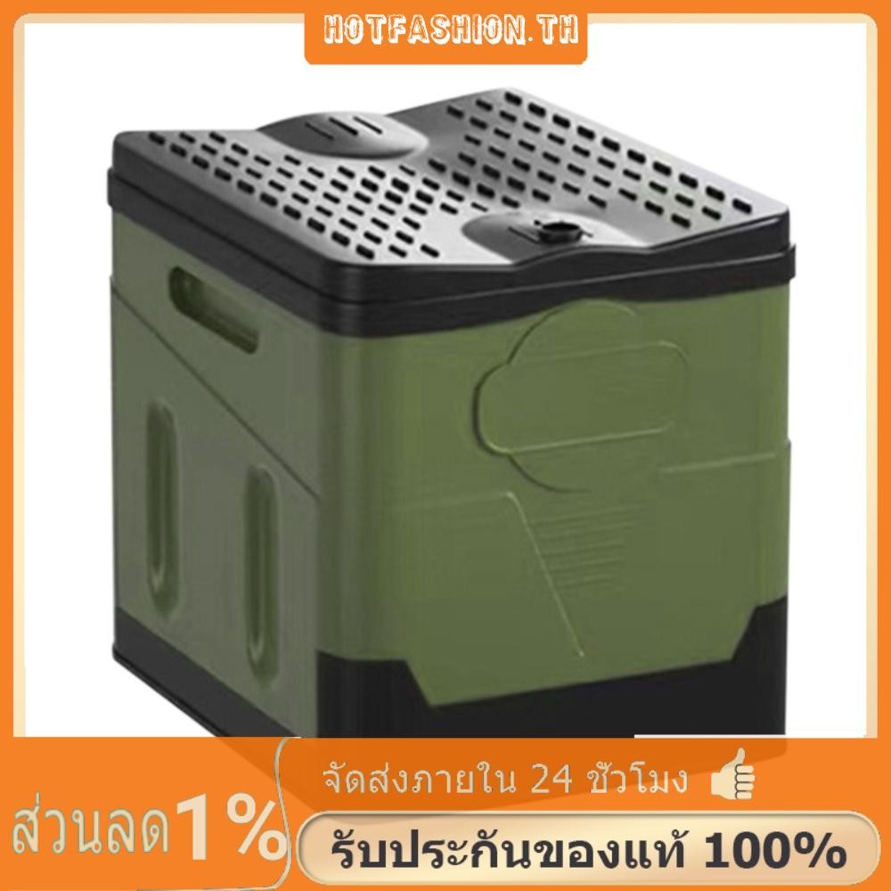 ห้องน้ําพับกลางแจ้งรถห้องน้ําถังสําหรับตั้งแคมป์เดินป่าทริป (สีเขียว)