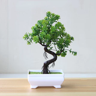 🌳จำลองบอนไซปลอม ต้นไม้ปลอมเดสก์ท็อปเครื่องประดับ บอนไซจำลอง กระถางต้นไม้ขนาดเล็ก ของตกแต่งบ้าน