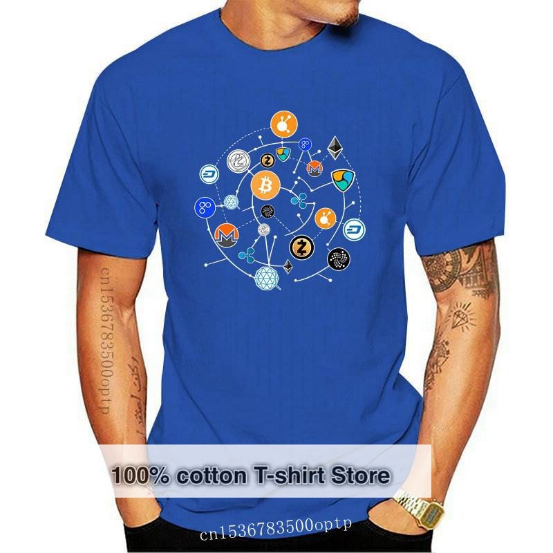 New Cryptocurrency T เสื้อผู้ชายผ้าฝ้ายแท้ Tshirt Stylish Tee แขนสั้น Bitcoin Crypto Btc Blockchain 