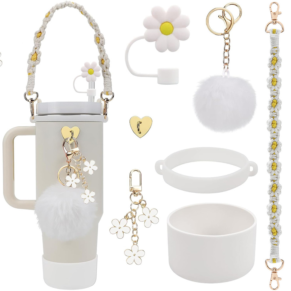 Stanley Tumbler Accessories 7 ชิ้น - สายคล้องคอและถ้วยสําหรับถ้วย 30 & 40 ออนซ์