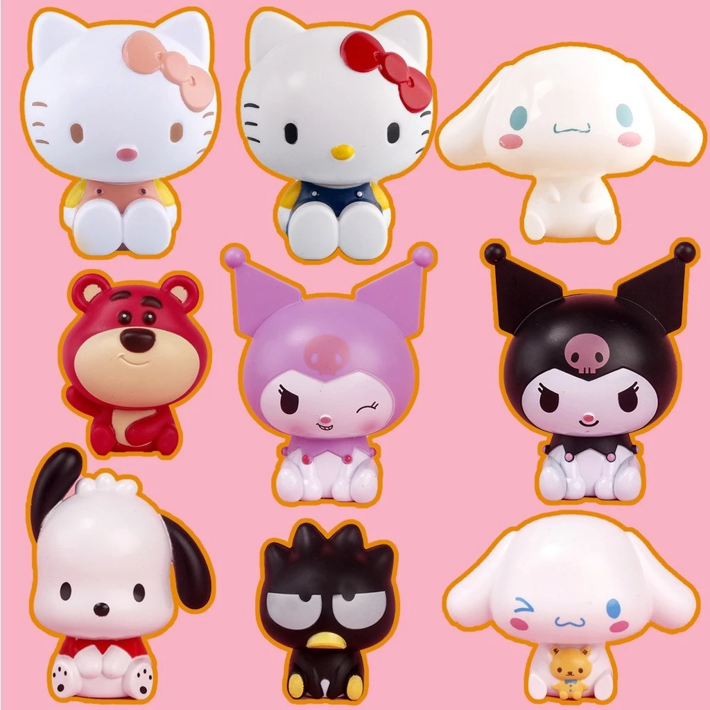 Kuromi / Cinnamoroll / Pachacco ตุ๊กตาหัวใหญ่ ท็อปเปอร์เค้ก
