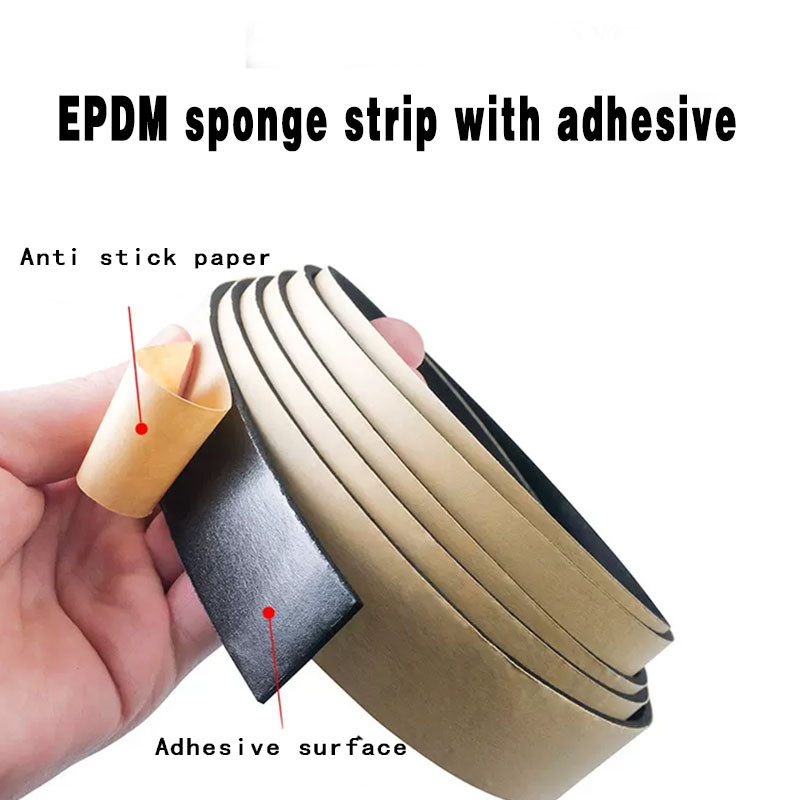 (((FX) EPDM EPDM แถบโฟม EPDM พร้อมแถบฟองน้ํากาว Self-Adhesive ยางแถบปิดผนึกสําหรับตู้ไฟฟ้า Cabine