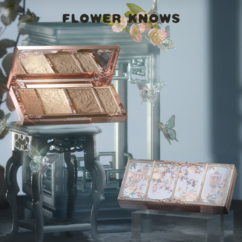 FLOWER KNOWS คอนทัวร์ ไหล่เมฆผีเสื้อ พาเลทท์คอนทัวร์ สีมุกเนื้อแมตต์ – โปรปัง