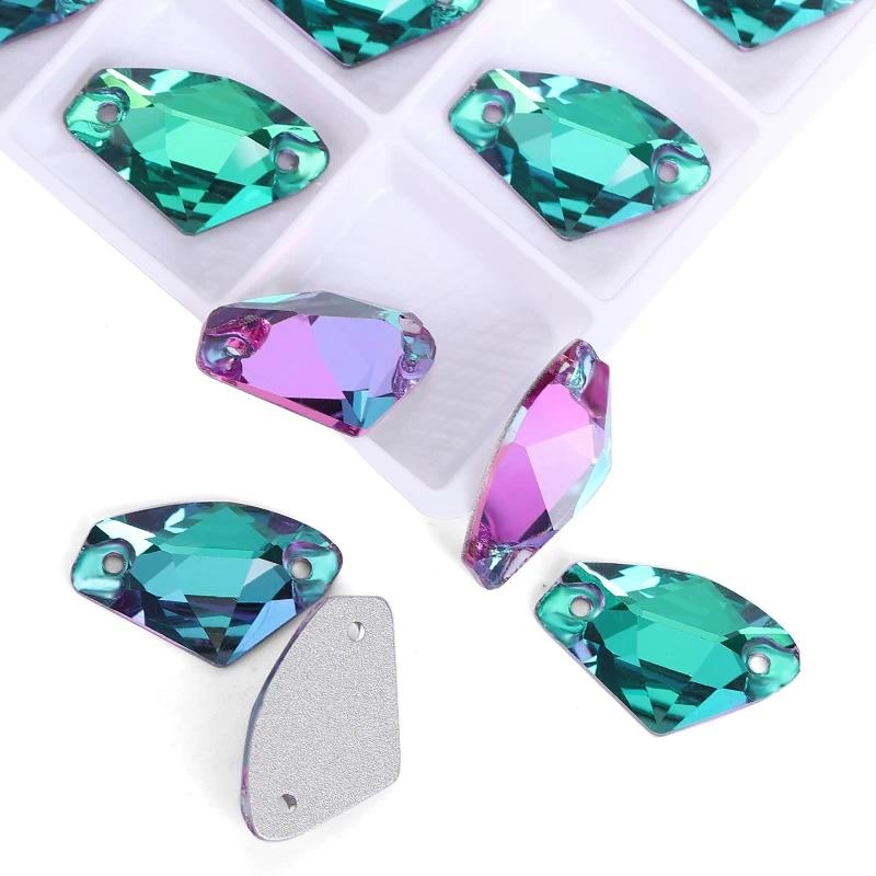 Ducrystal K9 Glass Crystal เย็บบน Rhinestones Flatback อุปกรณ์เสริมสําหรับเสื้อผ้าหัตถกรรมเย็บลูกปัด ราคา ถูกที่สุด ดีลบีเคเค แกลเลอรีภาพที่ 9