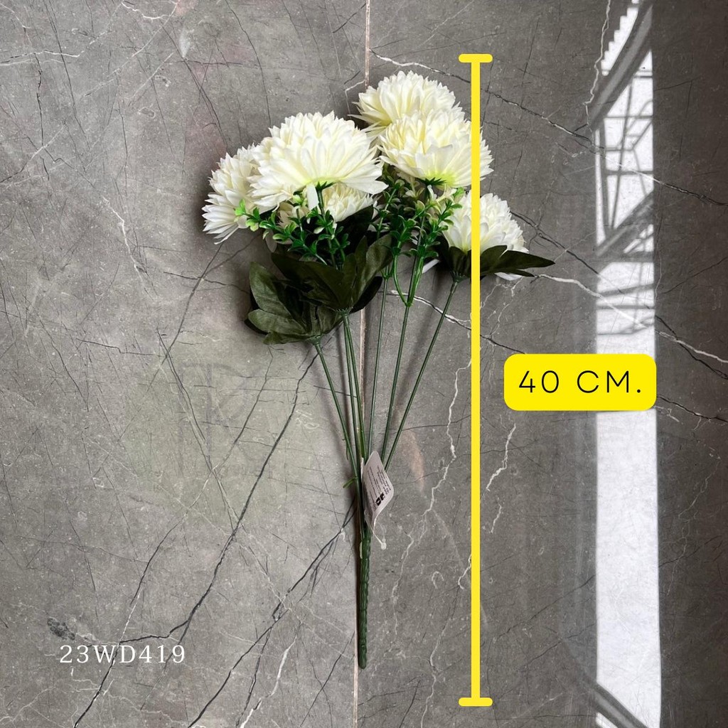 ปิงปองแซมยอดหญ้า 6 ก้าน ดอกไม้ประดิษฐ์ ดอกไม้ - รูปที่ 2