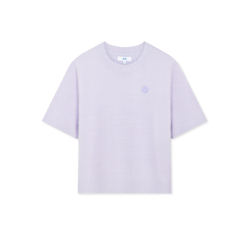AIIZ (เอ ทู แซด) - เสื้อสเวตเตอร์แขนสั้น ปักลายกราฟิก Women's Shorts Sleeve Sweaters