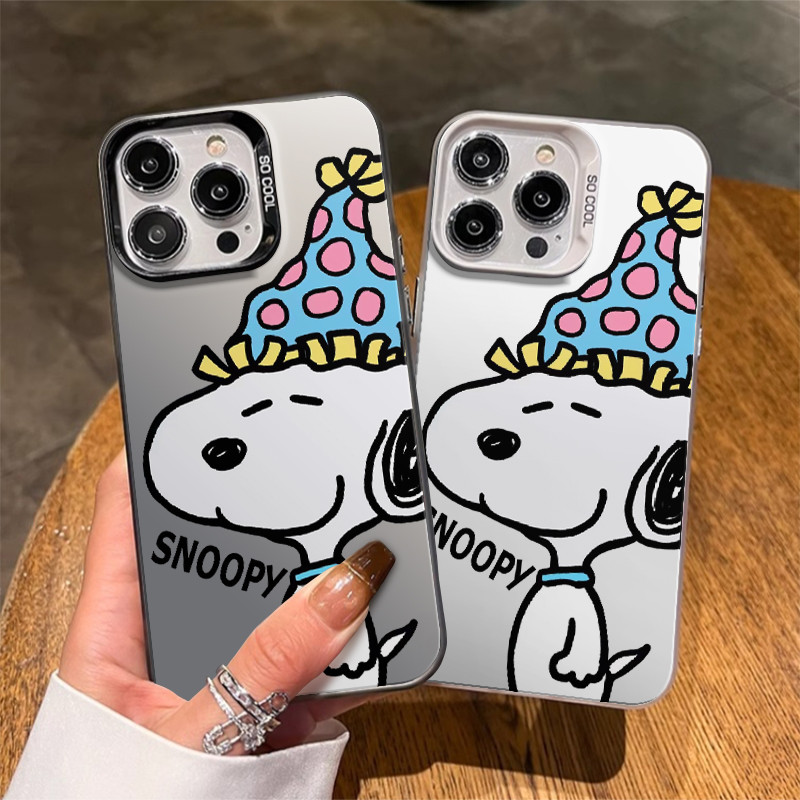 🔥ส่งจากไทย🔥เคสไอโฟน11 เคสไอโฟน 13 14 12 15 16 Pro Max Case For iPhone 7Plus 8+ XS Max XR Cute Snoopy