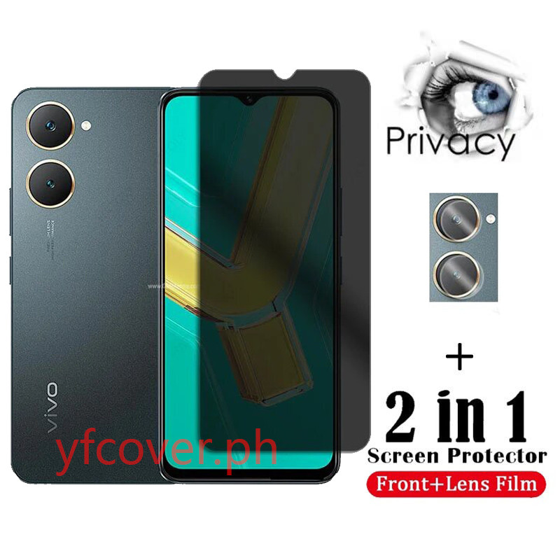 Vivo Y03t ความเป็นส่วนตัวกระจกนิรภัยสําหรับ Vivo Y03 Y78 Y36 Y27s Y17s Y27 Y35 Y16 Y02 Y02s Y22s Y77 Y76 Y75 Y72 5G 4G Y50 Y30s Y33s ฟิล์มแก้วป้องกัน