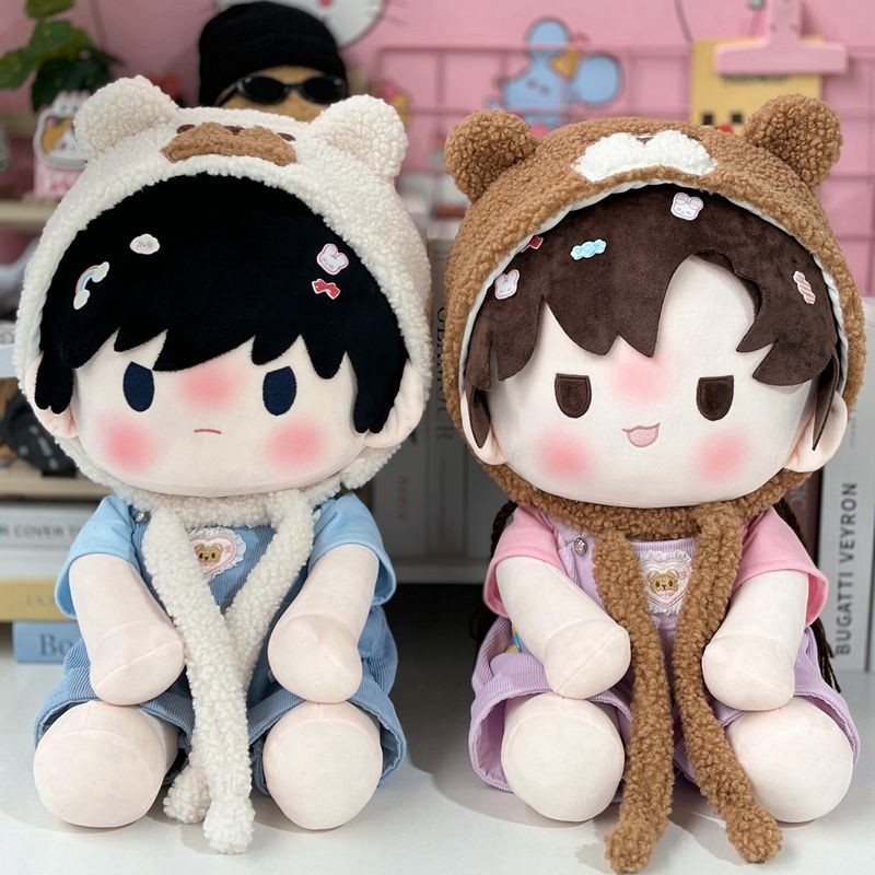 ชุดตุ๊กตา 40cmStupid Bear Baby Clothes 40cm Cotton Doll Clothes Sit Appreciation Summer Clothes Super Cute Little Baby Clothes
