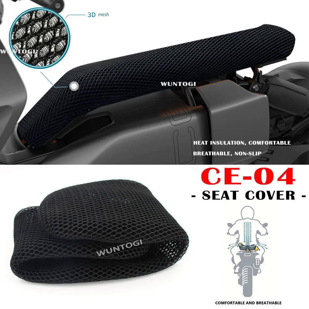 LQ CE04 Accessories Motorcycle Seat Covers for BMW CE 04 CE-04 Seat Protect Cushion Nylon Mesh Fabri