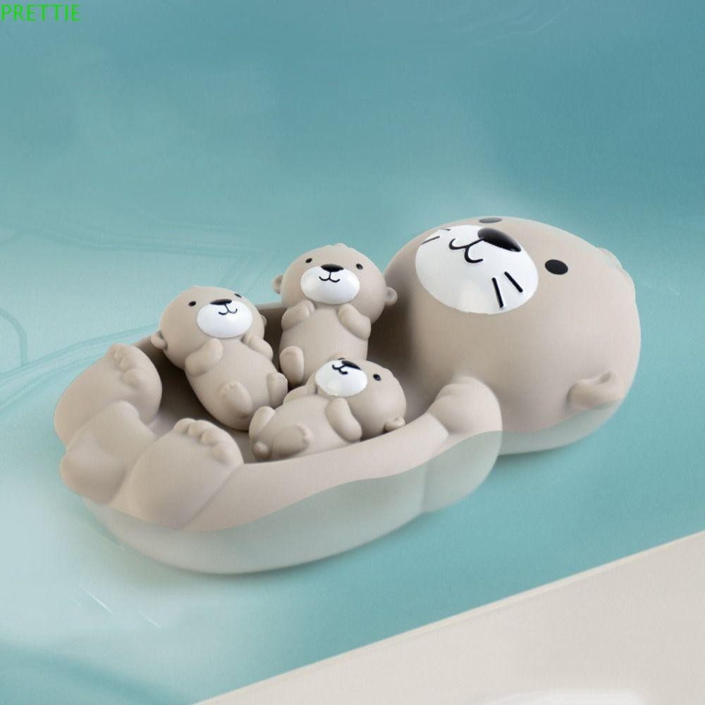 พรีตี้ 4ชิ้น/เซ็ตน่ารักนากของเล่นอาบน้ํา,ต้นการศึกษาไวนิลลอยสระว่ายน้ําของเล่น,สระว่ายน้ําของเล่นการ์ตูนตลกนุ่มสัตว์ลอยอ่างอาบน้ําของเล่นเด็กห้องน้ําอาบน