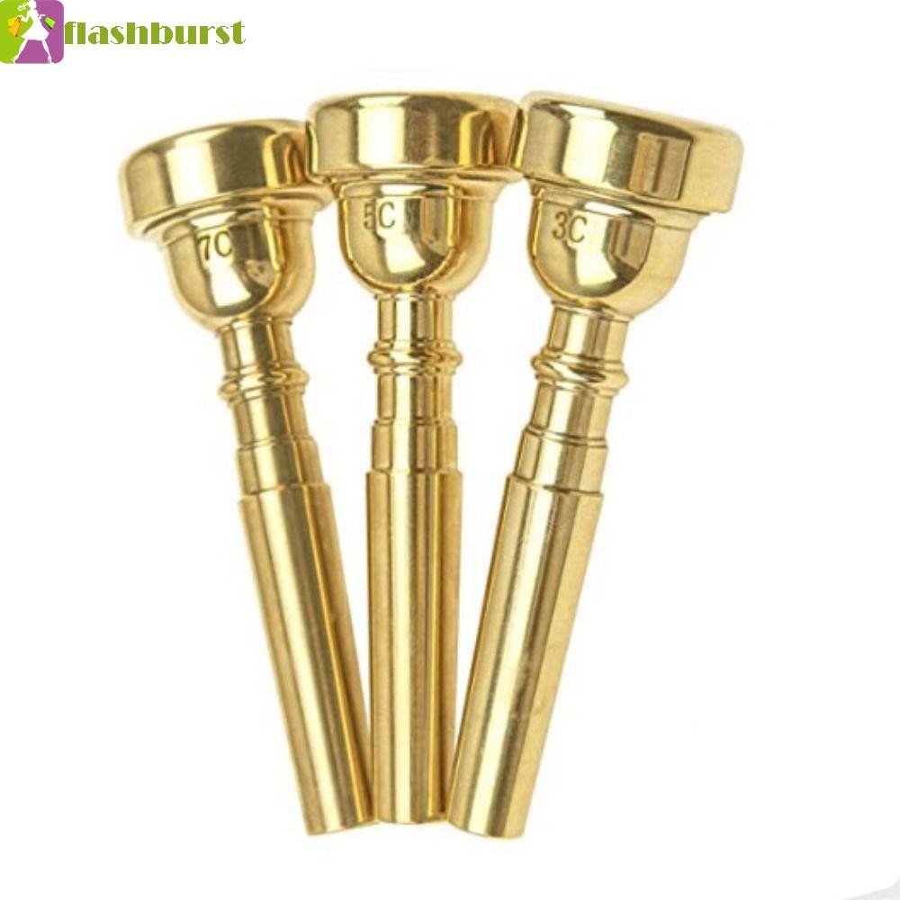 Flashburst ปากเป่าทรัมเป็ต, 3C/5C/7C Silver Gold ทรัมเป็ต Bugle ปาก, Performance เริ่มต้น Horn โลหะ Professional เครื่องมืออุปกรณ์เสริม