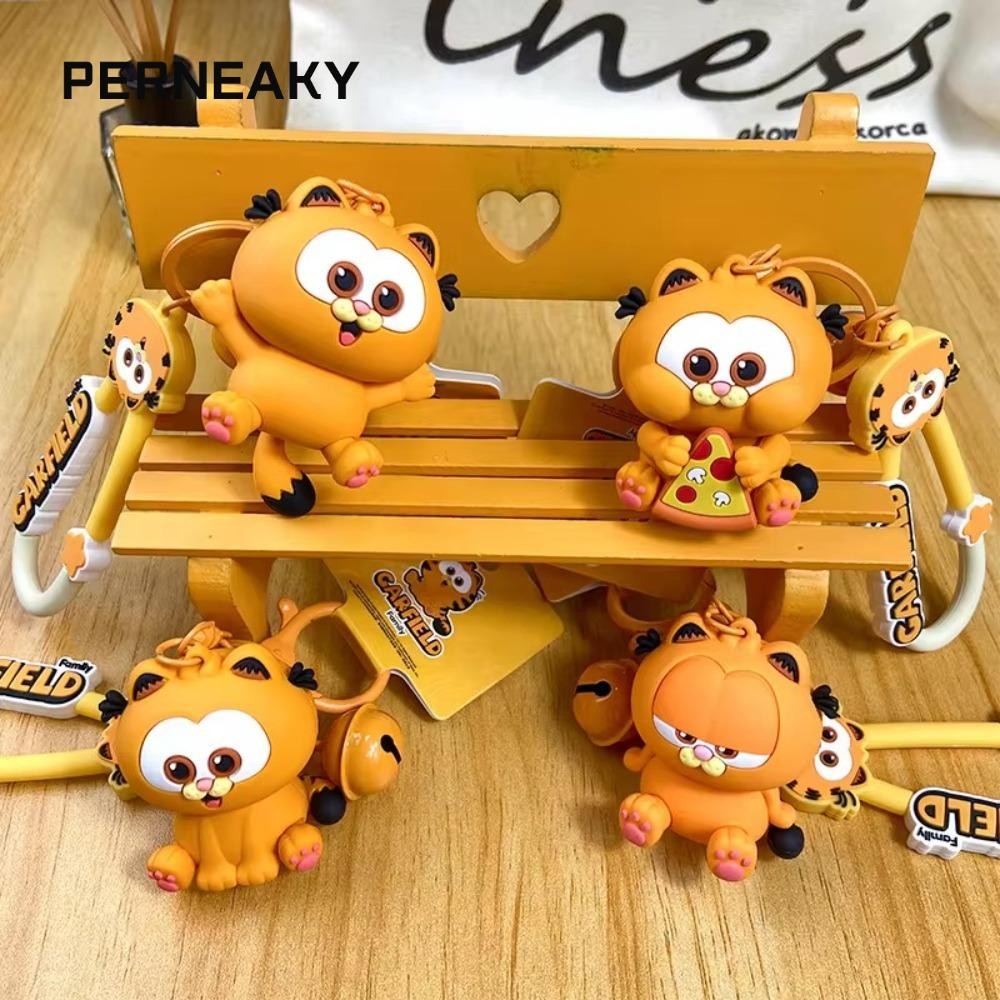 Perneaky จี้การ์ตูน, การ์ตูนอะนิเมะ Garfield Garfield Garfield Doll พวงกุญแจ, พวงกุญแจซิลิโคนอะนิเมะ