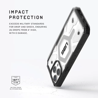 UAG เคส ชาร์จไร้สาย สำหรับ iPhone 16 17 15 16Pro 16Plus 15Promax 14 13 12 Pro Promax เคสกันกระแทก เคสใส แม่เหล็ก