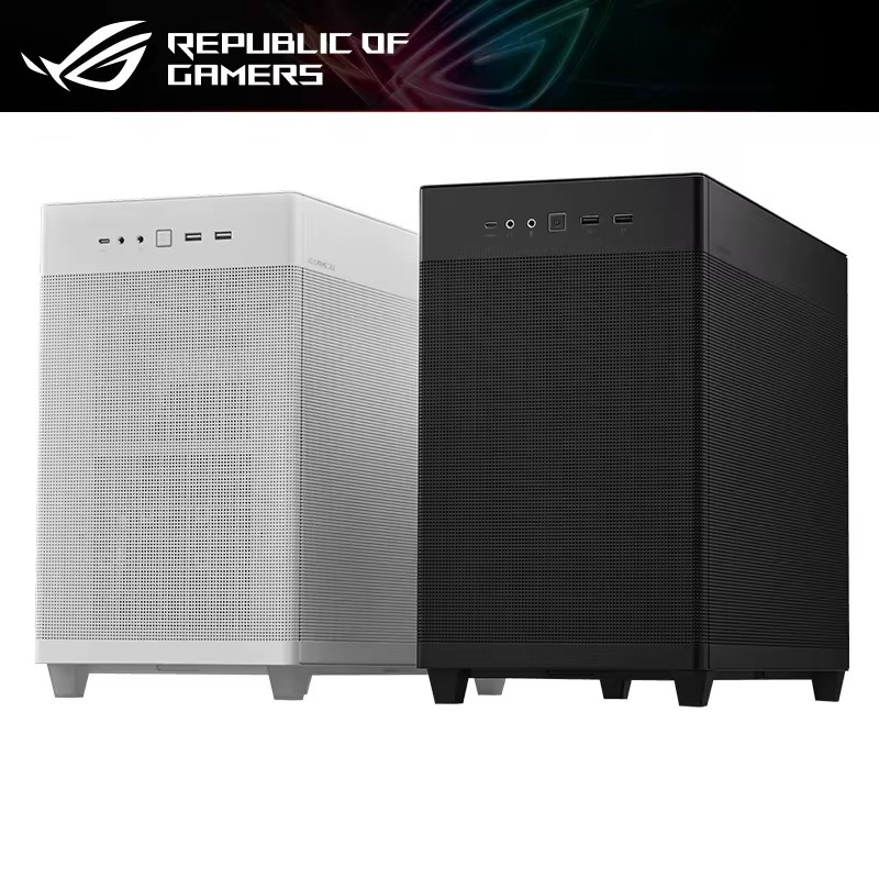 Case Asus Prime AP201 TG Tempered Glass / Mesh เคสคอมพิวเตอร์ Black / White