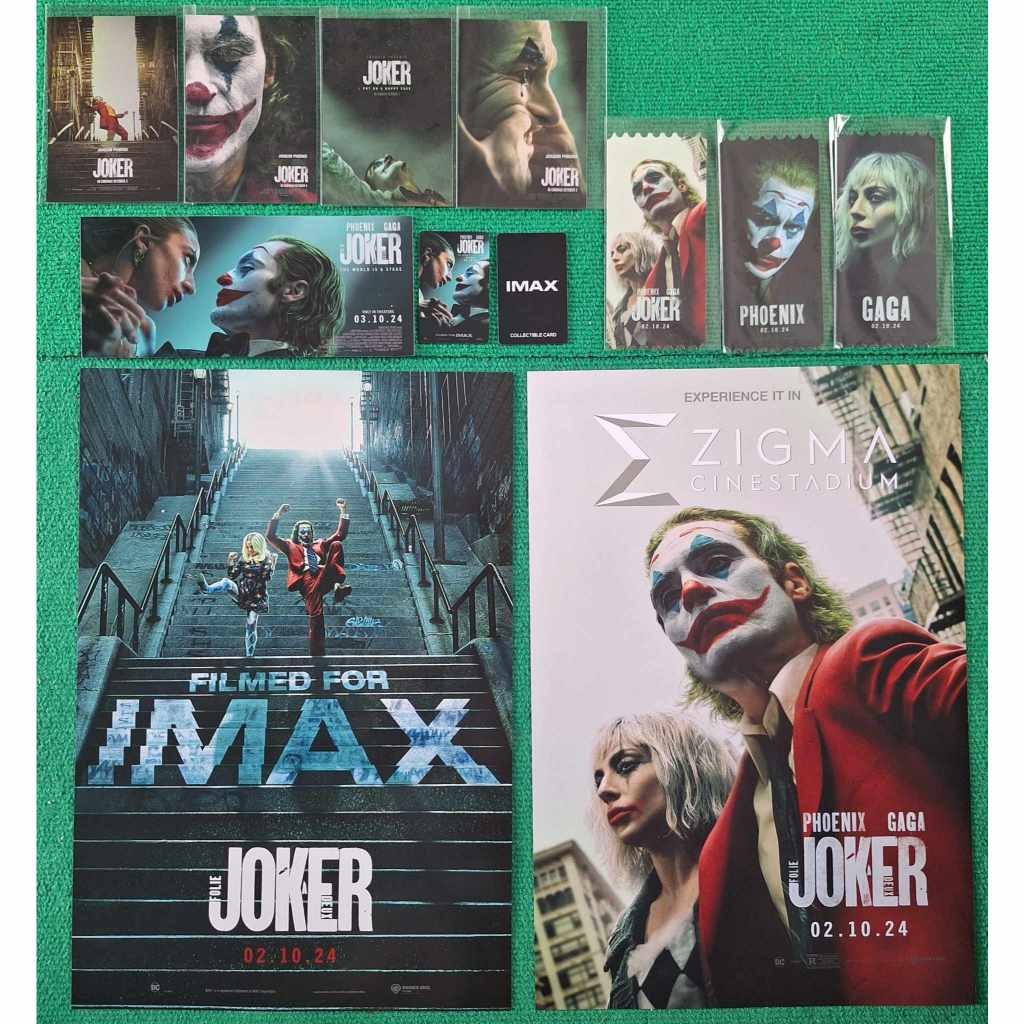 (ทักลด50%) ของสะสม JOKER2 โปสเตอร์ IMAX Jocker 2 บัตรสะสม IMAX สตื๊กเกอร์ การ์ดวิบวับ โปสการ์ด Jocke