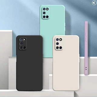 เคส OPPO A92 A52 สีทึบ OPPO A92 A52 เคสซิลิโคนป้องกันการตกสีธรรมดาเรียบง่าย YT