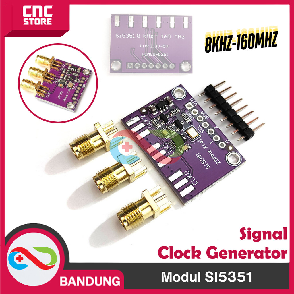 โมดูล SI5351 SI5351A SIGNAL CLOCK GENERATOR OSCILLATOR DDS 8KHZ-160MHZ