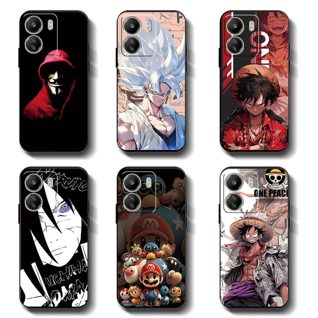Softcase Xiaomi redmi 13C / poco c65 Anticrack Casing คุณภาพสูง TPU cover Full Protection Silicon เคสยางสีดํา