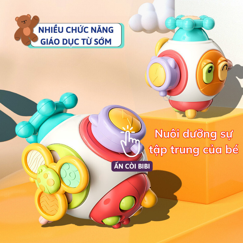 BSY CUBE YALE77 BSY บล็อกของเล่นพัฒนาการคิดมือถือสําหรับทารกอายุ 6 เดือน