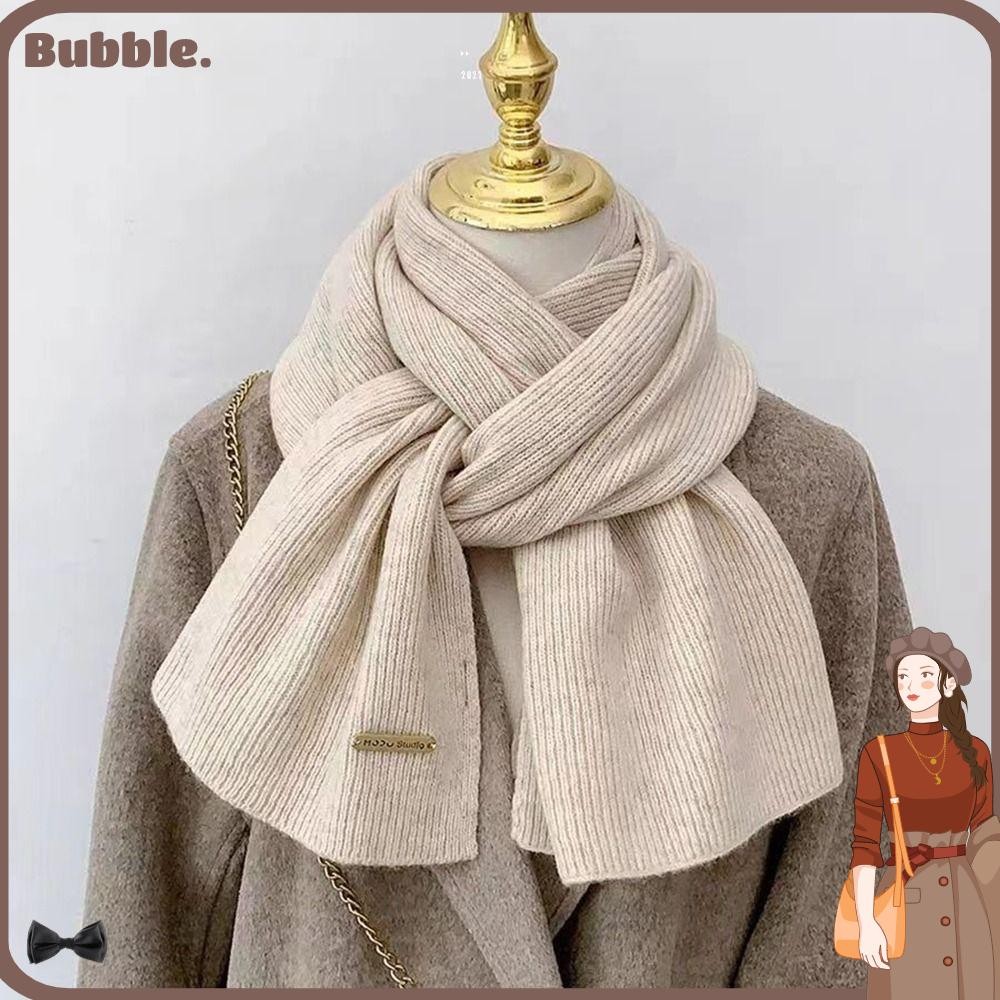 ผ้าพันคอกันหนาว ทำจากขนสัตว์ สีทึบ ดีไซน์หนา เหมาะสำหรับทั้งผู้หญิงและผู้ชาย