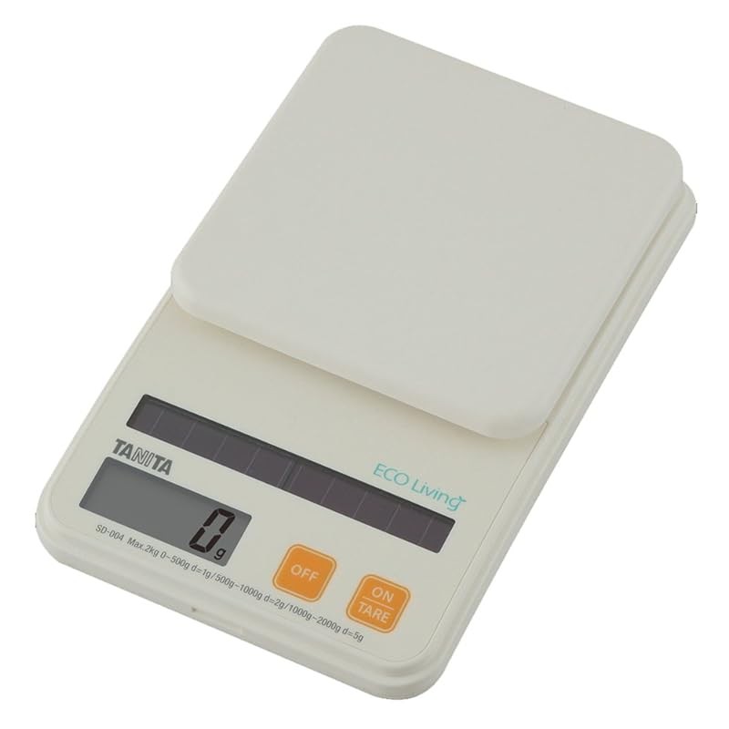 《JAPAN》★Tanita Kitchen Scale Solar 2kg 1g Orange SD-004 OR