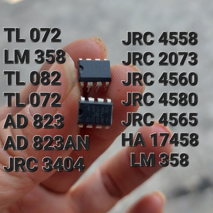 DS99 ( JRC 4558 ) JRC2073 JRC4560 JRC4580 JRC4565 HA17458 LM358 TL072 TL082